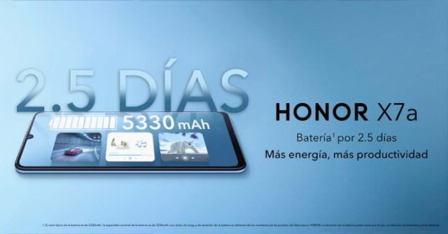 HONOR X7a, el smartphone con una batería para dos días y medio llega a Bolivia