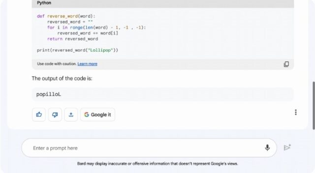 Google usa una nueva técnica en Bard que hace sus respuestas más precisas en matemáticas y programación