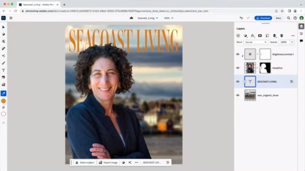 Adobe lanza la versión web de Photoshop con herramientas de IA generativa como Generative Fill