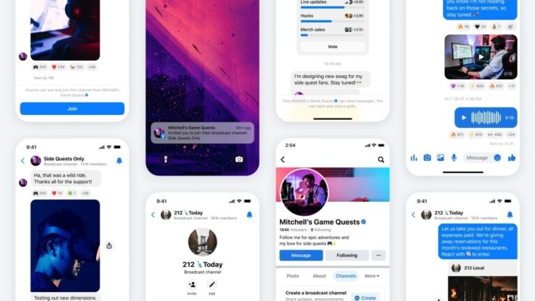 Meta lleva los canales de transmisión a Facebook y Messenger para compartir actualizaciones con los seguidores