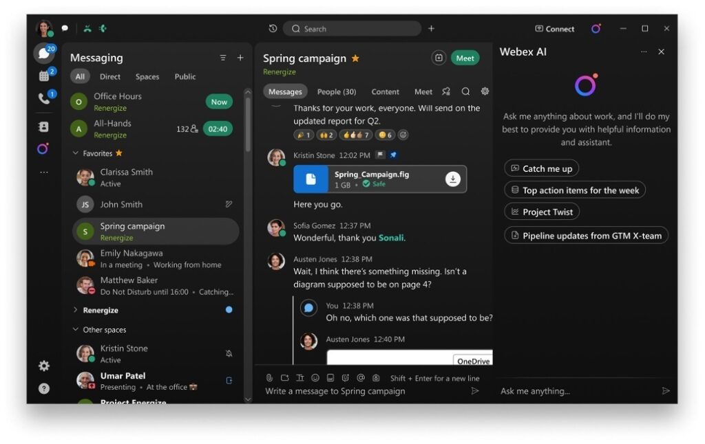 Webex de Cisco combinará la inteligencia de texto, audio y vídeo para mejorar la comunicación y colaboración