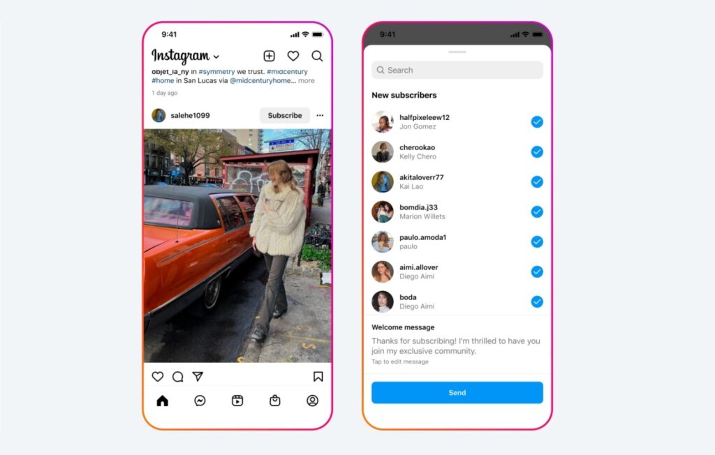Meta amplía las opciones de monetización para creadores de contenido facilitando suscripciones en Instagram y FacebooK