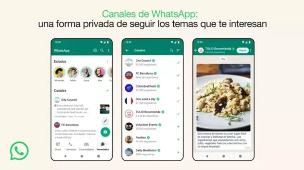 WhatsApp admitirá el reenvío de mensajes de otros chats a través de los Canales