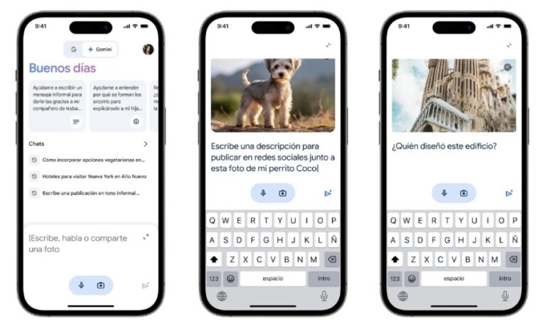 El 'chatbot' Gemini ya está disponible para iOS en la app de Google
