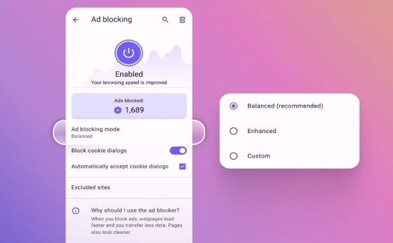 Opera para Android incorpora tres modos de personalización del bloqueador de anuncios