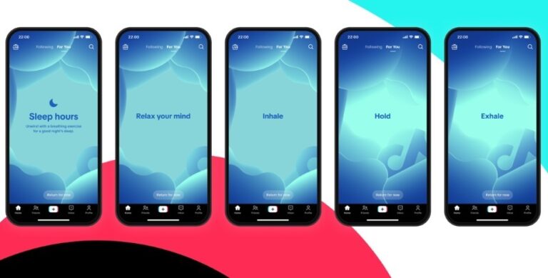 TikTok añade ejercicios de meditación para los menores que se activarán por la noche para ayudarles a desconectar