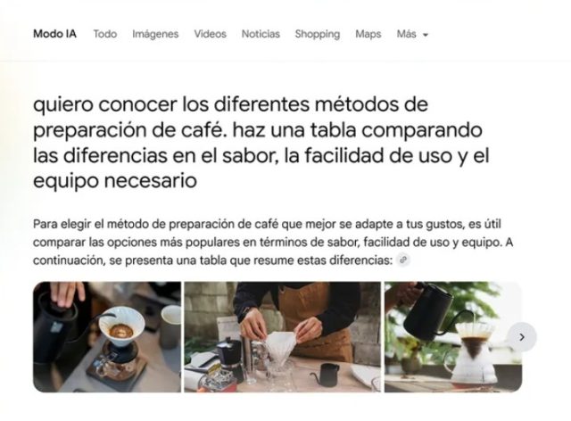 La búsqueda con el 'modo IA' de Google permitirá generar imágenes con Nano Banana